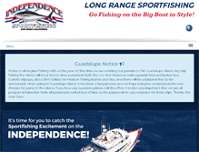 Tablet Screenshot of independencesportfishing.com